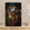 Festoen van vruchten en bloemen - Schilderij van Jan Davidsz. de Heem canvas 2cm klein -sfeer1
