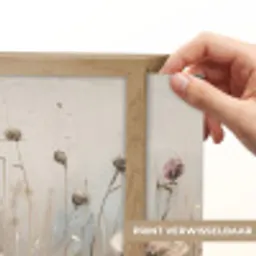 Bloemen - Roze - Modern - Beige Light Box met batterij (Wandlamp) middel -USP_websiteprintNL