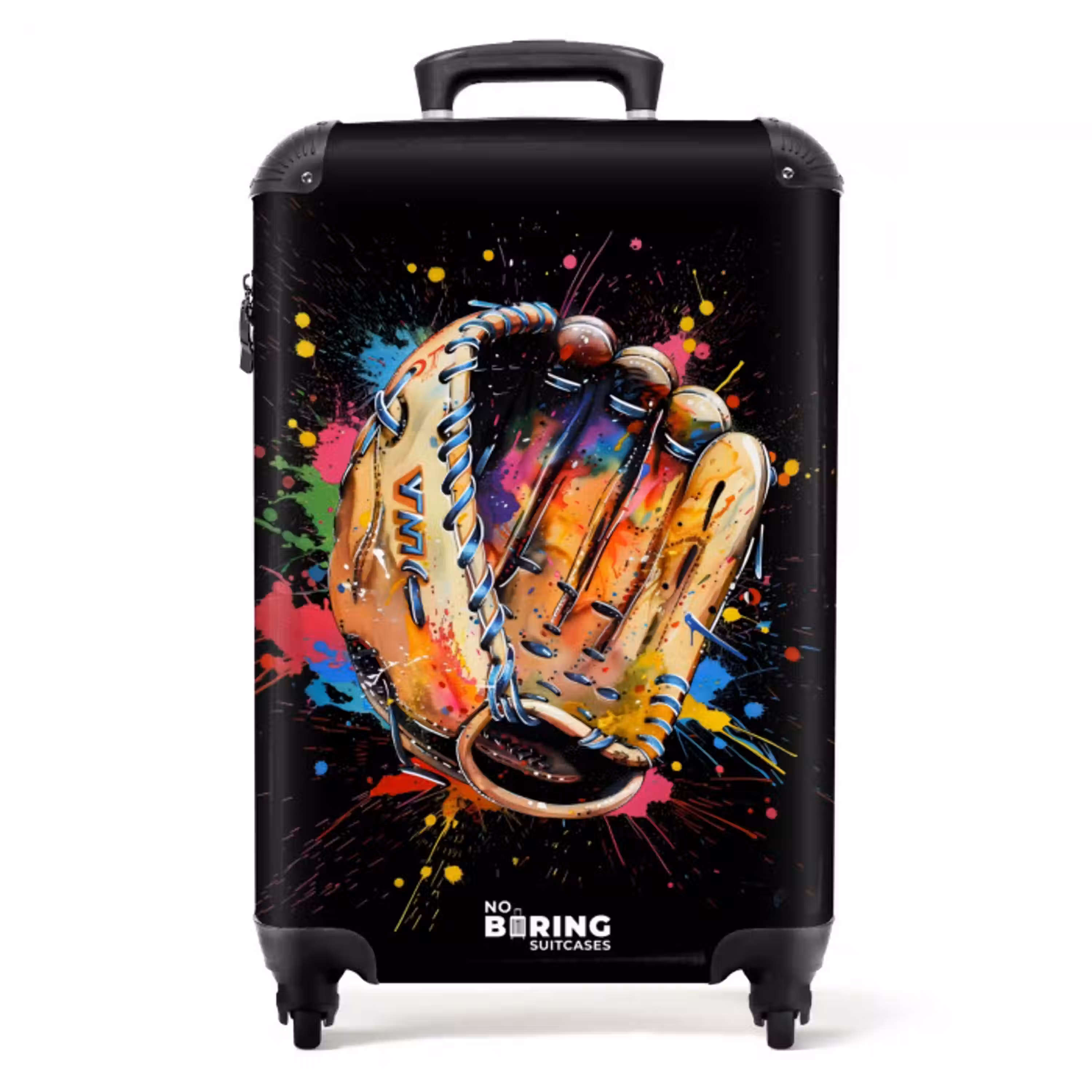 Honkbalhandschoen met graffiti NBS - Handbagage koffer - Unisex middel -productfoto_recht