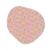 Roze - Streepjes - Groen - Peer Wandcirkel Organisch Forex 3mm klein 629 -3d