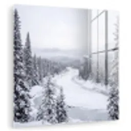 Rivier - Bevroren - Landschap - Winter plexiglas 5mm klein -zzzproduct_nieuw