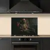 Kat - Pak - Oranje - Sigaar keuken achterwand spatscherm klein -sfeer1