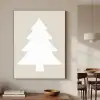 Japandi - Kerstboom - Beige - Kerstversiering Textielframe zwart klein -sfeer2