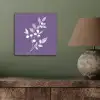 Tak - Sierlijk - Bladeren - Minimalistisch aluminium wit klein -sfeer2