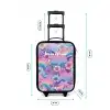 Illustratie van wolken, regenbogen en bloemen Kinderkoffer - Zwart klein -productfoto_formaten