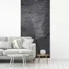 Beton - Zwart - Scheur fotobehang vinyl groot -woonkamer