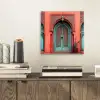 Lantaarn - Deur - Turquoise aluminium wit klein -sfeer1