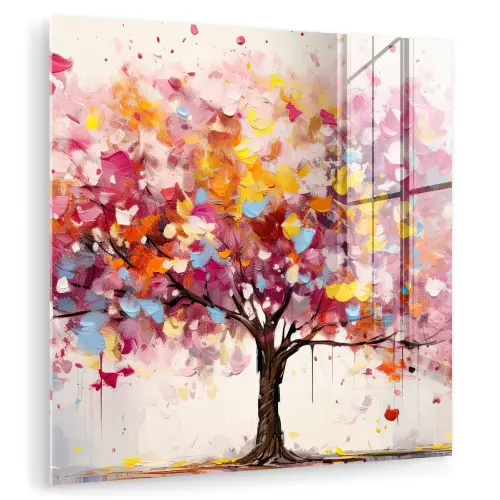 Aquarel - Boom - Kunst - Abstract plexiglas 5mm klein -zzzproduct_nieuw