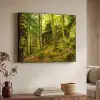 Bomen - Steen - Bos - Natuur - Planten Textielframe zwart klein -sfeer3