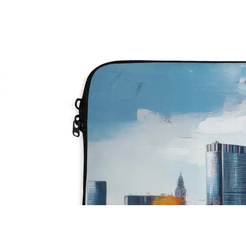 Bomen Frankfurt- Stad - Skyline - Brug laptophoes neopreen klein -detail