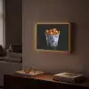 Kip - Bucket - Delfts blauw - Lekker Light Box met batterij (Wandlamp) middel -sfeer1