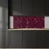 Bloemen - Patroon - Bordeauxrood keuken achterwand 2 middel 871 -sfeer1