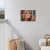 Vrouw - Kauwgom - Graffiti - Love tuinposter los doek klein -sfeer8