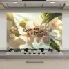 Bloesems - Zonlicht - Quote - Wit keuken achterwand spatscherm klein -3d_website