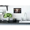 Stier - Kleurrijk - Hoorns Muursticker klein -keuken
