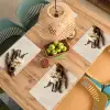 Vanille - Bloemen - Beige Placemat vinyl groot -zzsfeer5_Kitchenyeah-website