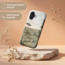Landschap - Heuvels - Zandpad - Groen Toughcase MagSafe Apple iPhone 17 klein -USP_RandenV_NL