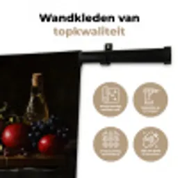 Stilleven - Vintage - Borrelplank Wandkleed katoen klein -sfeer2