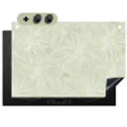 Sereen - Bloemen - Groen Inductie beschemer met haakjes klein 777 -3d
