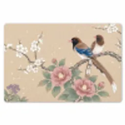 Bloemen - Vogels - Bloemen Placemat vinyl groot -zzsfeer1_Kitchenyeah-website
