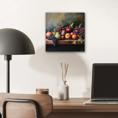 Rustiek - Stilleven - Fruit aluminium wit klein -sfeer5