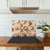 Kastanje Champignons - Beige keuken achterwand spatscherm klein -sfeer2