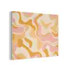 Abstract - Golvend - Oranje PET vilt klein -3d