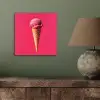 Schepijs - Roze - Hoorntje aluminium wit klein -sfeer2