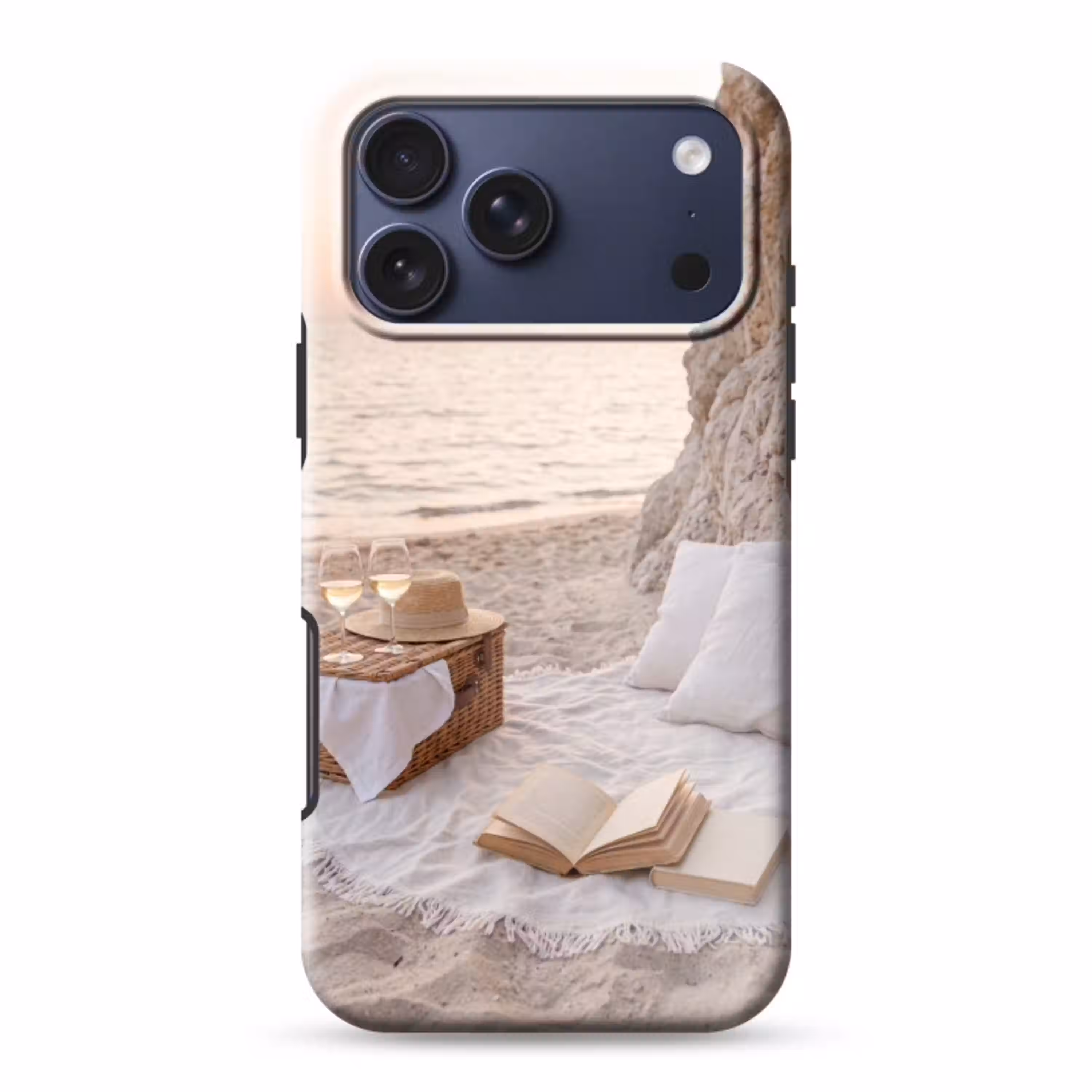 Strand - Picknick - Zonsondergang - Zomer - Natuur Toughcase MagSafe Apple iPhone 17 Pro Max klein -3d