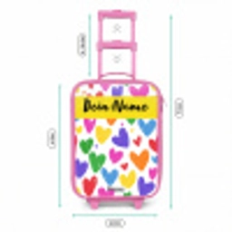 Hartjes - Patroon - Kleurrijk Kinderkoffer - Roze klein -productfoto_formaten