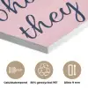Fuck what they think - Roze - Minimalistisch PET vilt klein -closeup_NL