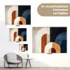 Abstract - Vormen - Donkerblauw tuinposter los doek klein -Xsfeer9_DE