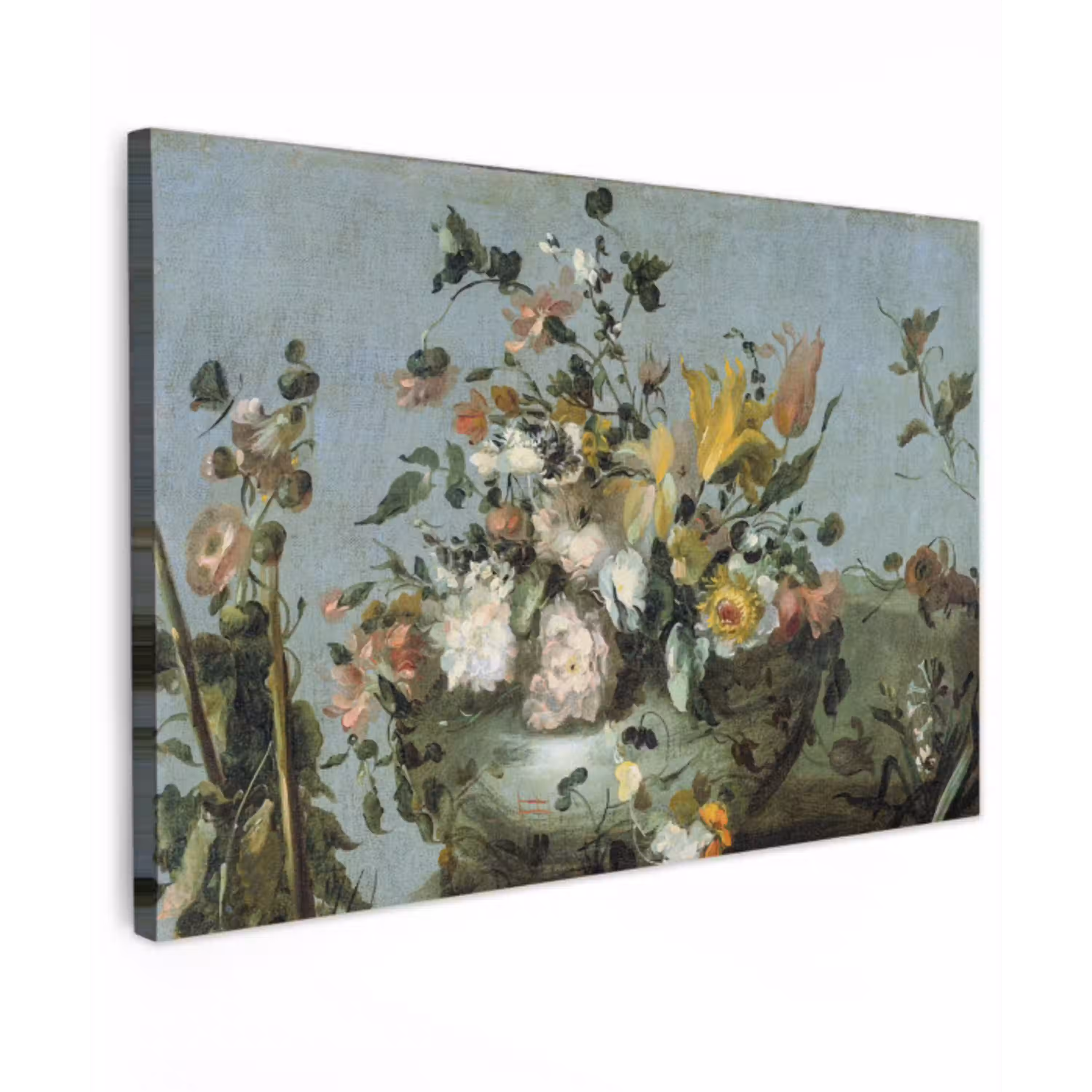 Bloemen - Oude Meesters - Olieverf canvas 2cm klein -z3d
