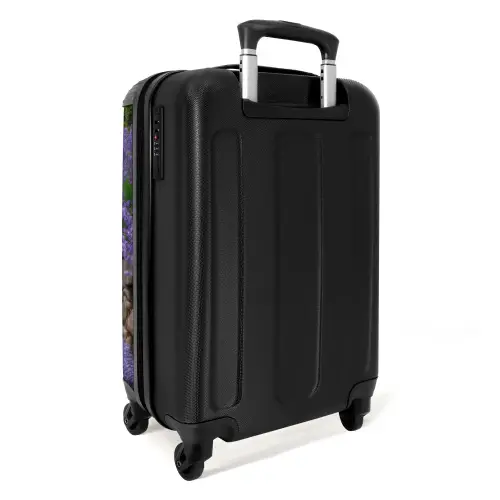 Pad met paarse lavendelstruiken NBS - Handbagage koffer - Kinderen Unisex middel -achterkant
