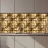Geometrisch - Tegels - Goud keuken achterwand 2 middel 871 zz_3dshopping
