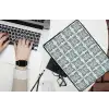 Dessin - Tegel - Blauw laptophoes neopreen klein 279 -bureau