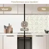 Abstract - Structuur - Grijs - Wit keuken achterwand 2 middel 871 -voor-na2_NL