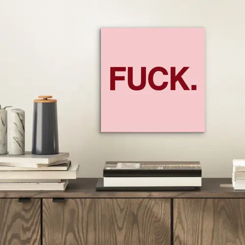 Statement - Krachtig - Roze aluminium wit klein -sfeer1
