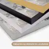 Abstract - Hert - Gewei - Goud Textielframe zwart klein -USP_kleurenNL