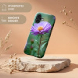 Aster - Paars - Bloem - Blaadjes Toughcase MagSafe Apple iPhone 17 klein -USP_RandenV_DE