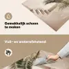 Palmboom - Schaduw - Trap - Beige Inductie beschemer met haakjes middel -ky-schoon-nl