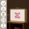 Tekst - Boodschap - Roze Light Box met batterij (Wandlamp) middel -USP_websiteoverzichtNL