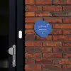 Kobaltblauw - Sierlijk Naambord Organisch middel -sfeer1