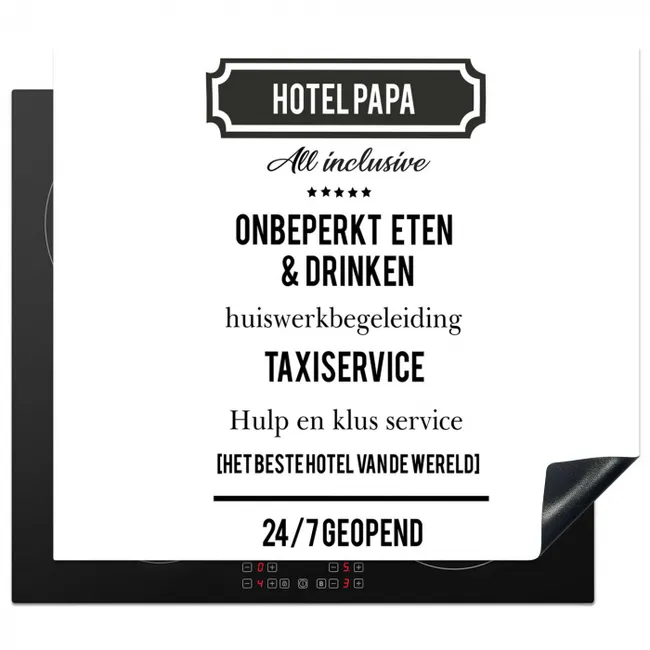 Inductie beschermer - Spreuken - Hotel papa - Quotes - Vader