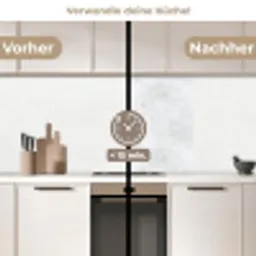 Lichtgrijs - Betonstructuur - Subtiel keuken achterwand 2 middel 865 -voor-na2_DE