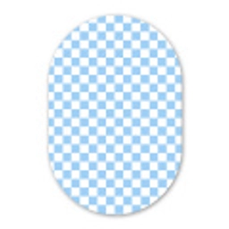 Schaakbord - Klassiek - Blauw Wandcirkel Ovaal Forex klein 630 -3d