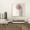 Minimalistisch - Cirkel - Lichtgrijs aluminium wit klein -sfeer1