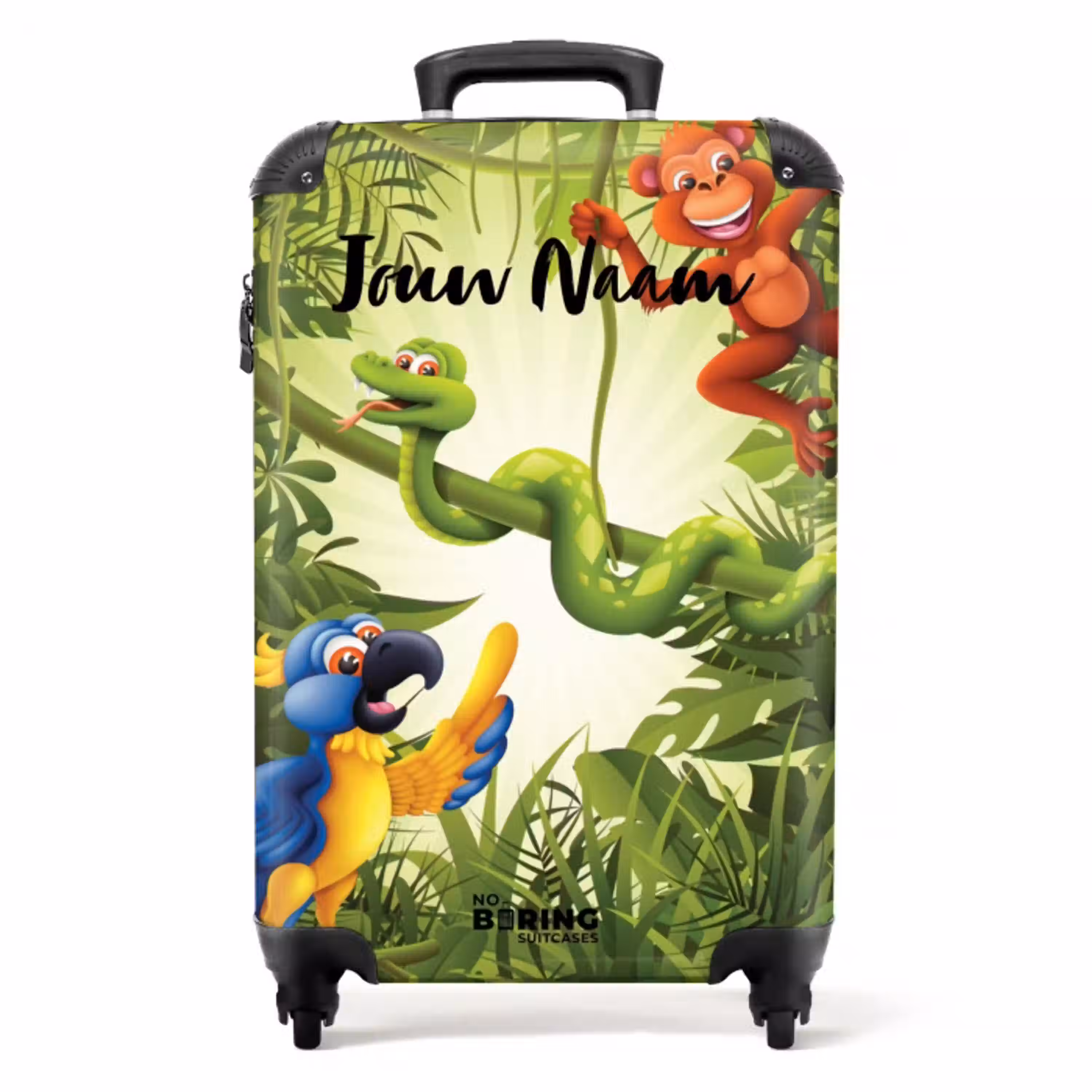 Jolige jungle NBS - Handbagage koffer - Kinderen Unisex middel -productfoto_recht