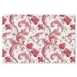 Barok - Patroon - Rood Vloerkleed Rechthoek klein 1091 -3d