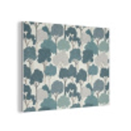 Modern - Bomen - Bos - Patroon - Blauw PET vilt klein 837 -3d